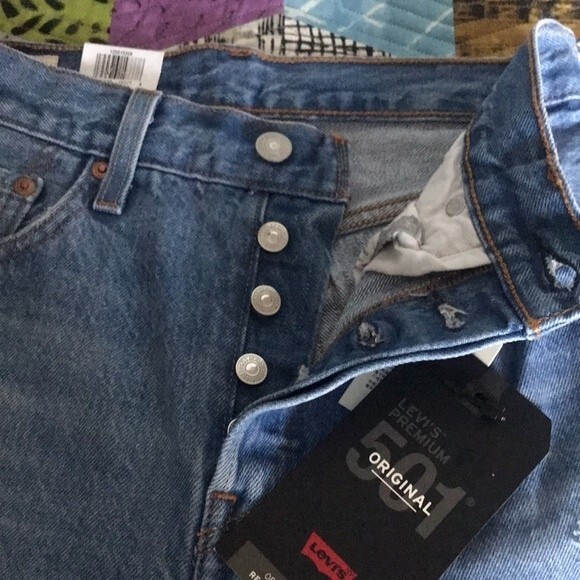 Levi’s 501 High Rise Straight Leg Jeans 24x30 NWT - Picture 14 of 16